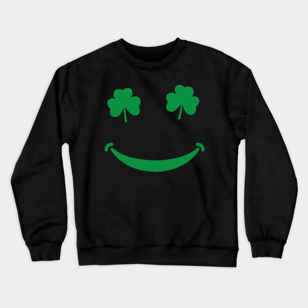 Shamrock Smile Crewneck Sweatshirt by JLE Designs